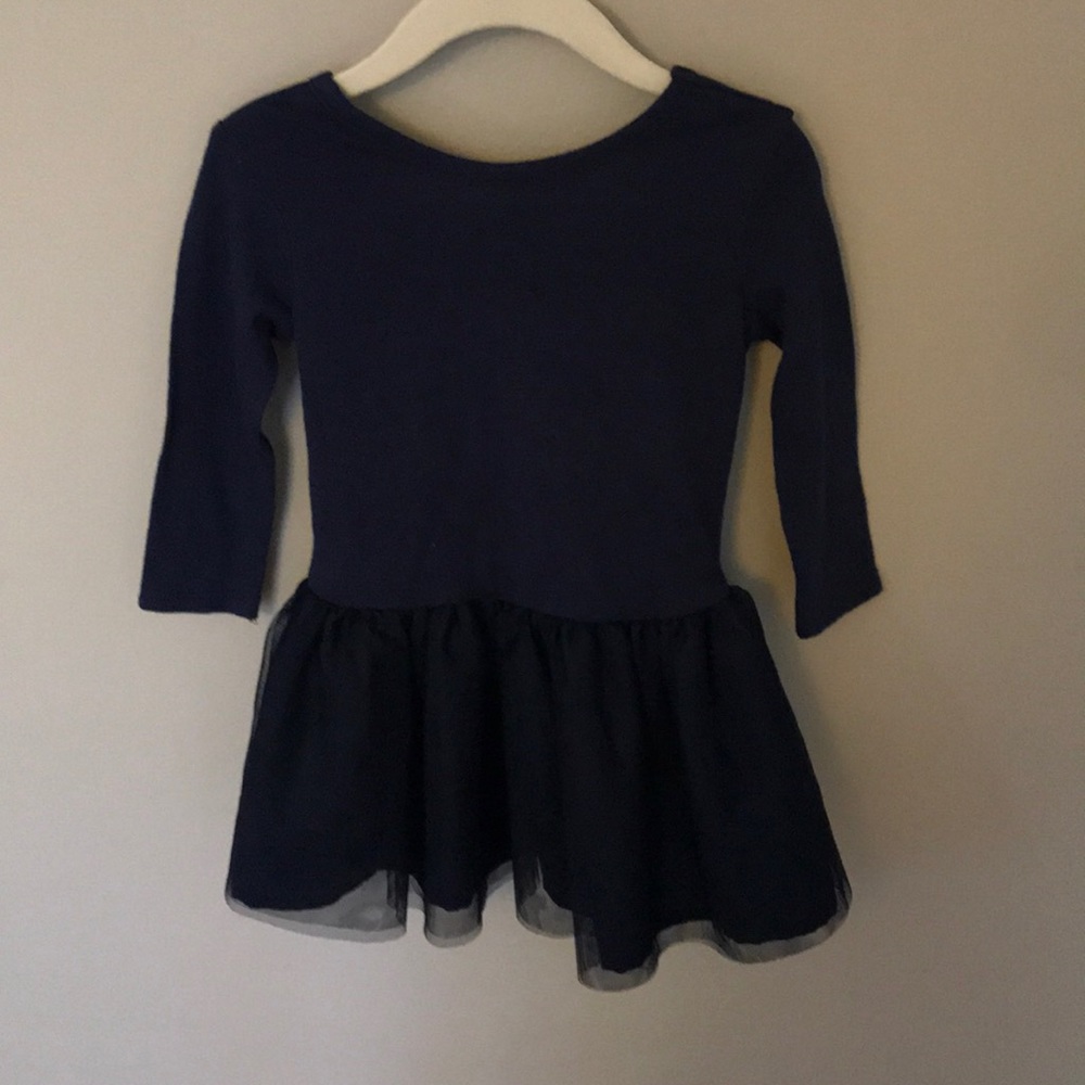 Navy blue tulle dress